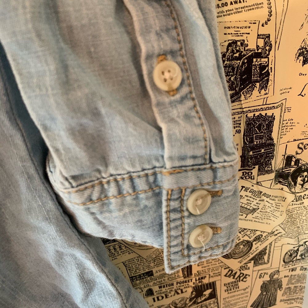 Mossimo Target Brand Button Down T-Shirt SZ Small - Picture 7 of 8